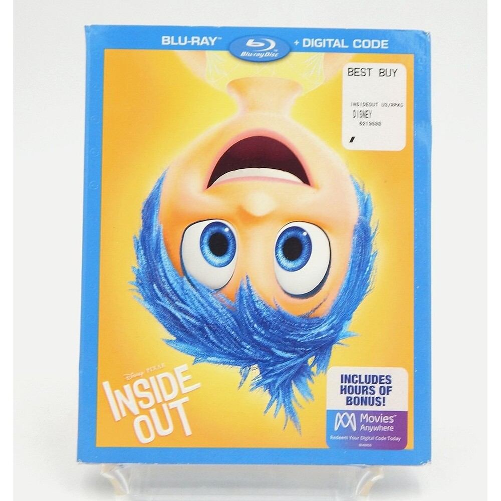 Disney Pixar Personified Emotions Movie Inside Out Blu-ray & Digital Copy Code